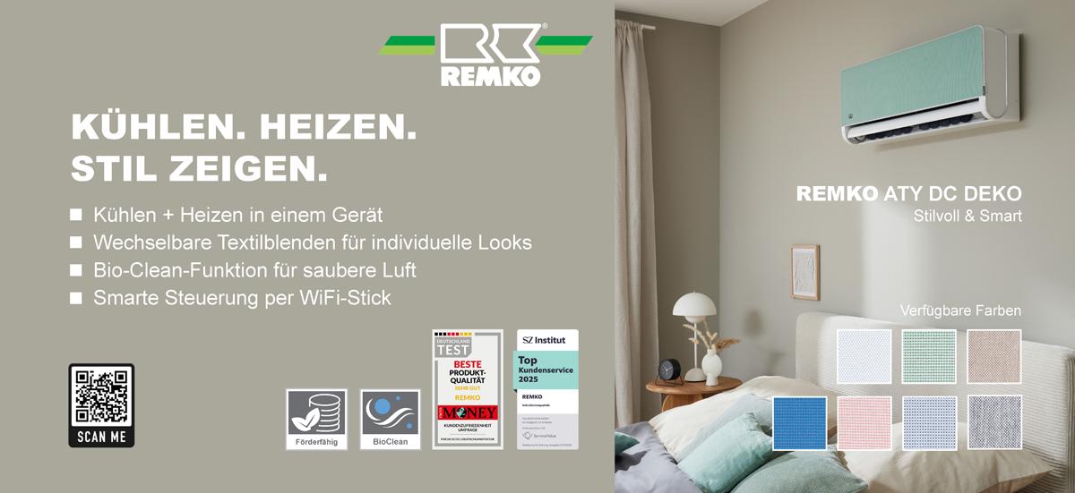 Die Bordkarte mit relevanten Infos zum Klimagerät ATY DC DEKO und dem QR-Code für weitere Daten.