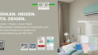 Die Bordkarte mit relevanten Infos zum Klimagerät ATY  DC  DEKO und dem QR-Code für weitere Daten.