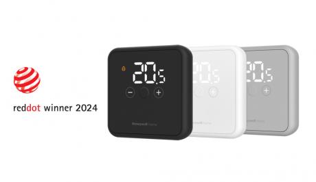 Für sein Produktdesign wird der Honeywell Home DT4 Thermostat von Resideo mit dem renommierten Red Dot Design Award 2024 ausgezeichnet.