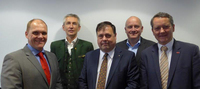 v.l.n.r.: Christian Rubin, Erwin Stubenschrott, Ernst Hutterer, Helmut Weinwurm, Christian Hofer
